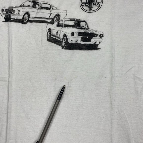 Vintage 70s Shelby Cobra T Shirt Mens Small Medium Healthknit Tag Auto Cars Ford - Picture 12 of 15